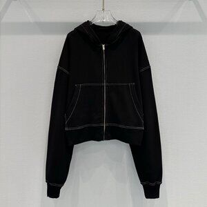 Acne Studios Black Casual and versatile hooded jacket